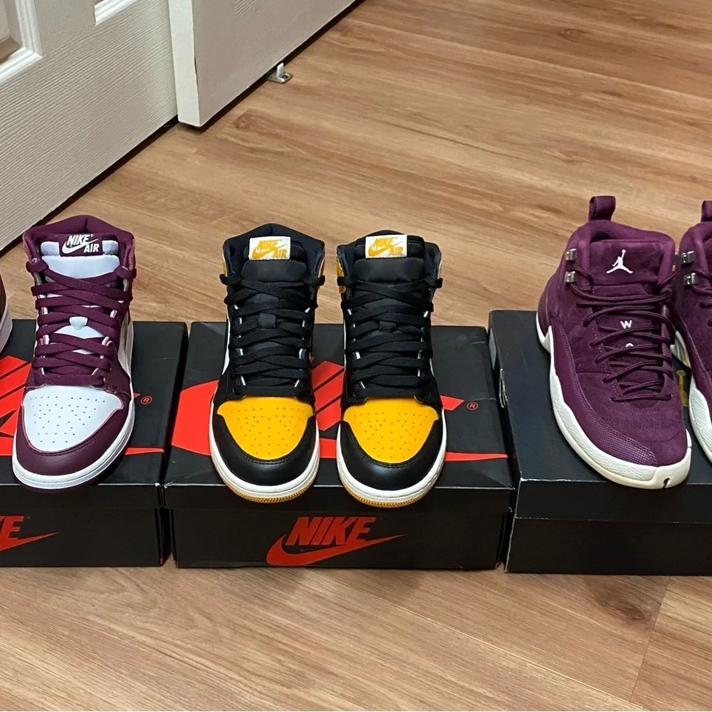 Air Jordan Retro 1 And 12 Women’s Sneaker Bundle Sizes 6.5